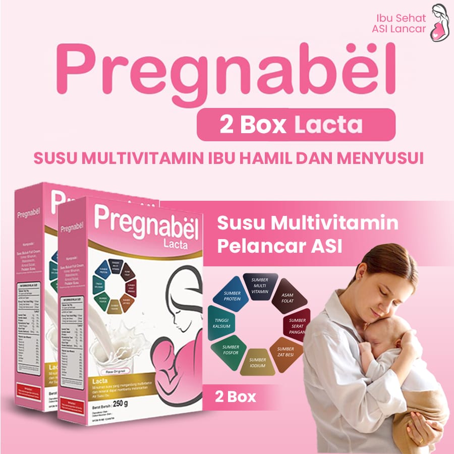Paket Bundling 2 Pcs Pregnabel Lacta - Susu Multivitamin Pelancar ASI logo
