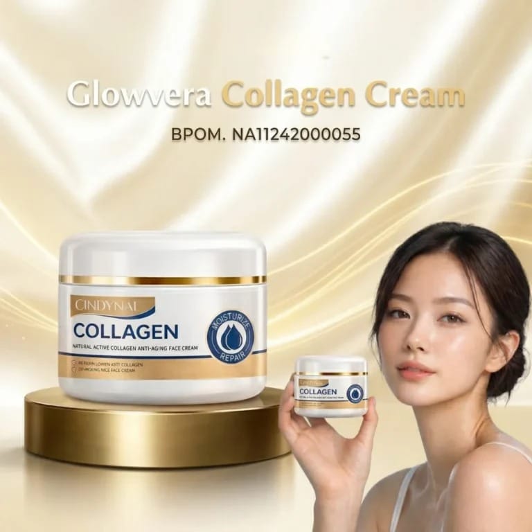 Glowvera Collagen Cream BPOM MR77-973 logo