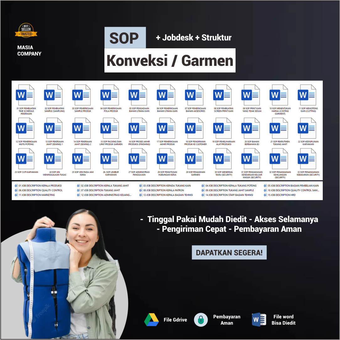 SOP Konveksi/garmen logo