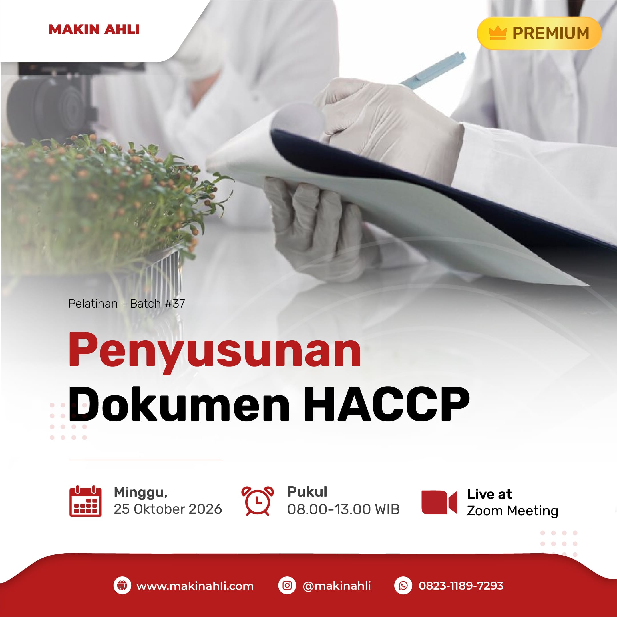 PELATIHAN PENYUSUNAN DOKUMEN HACCP BATCH 37 logo
