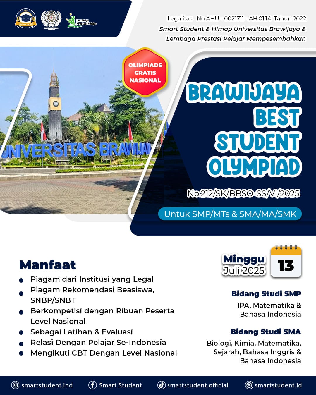 Brawijaya Best Student Olympiad logo