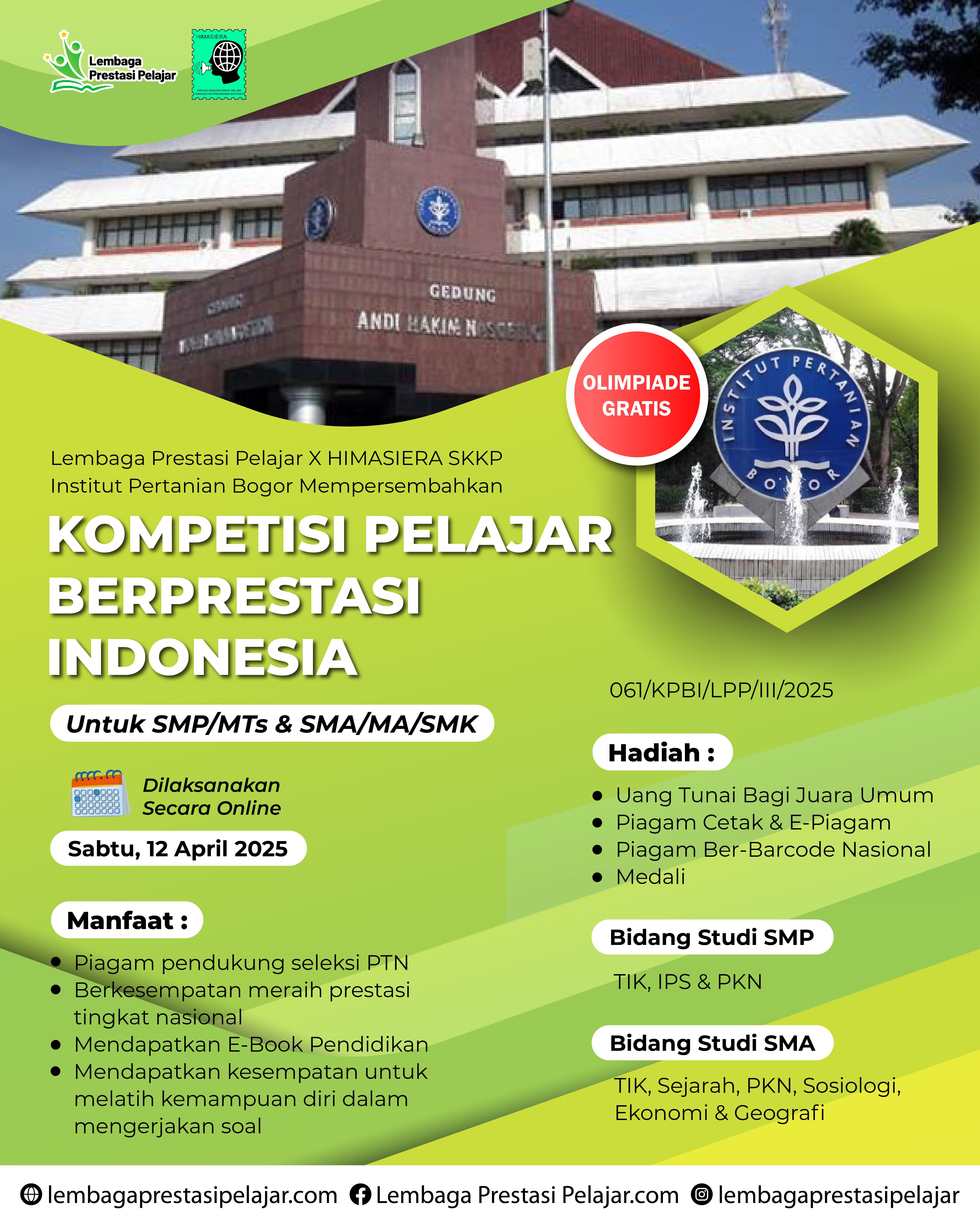 KOMPETISI PELAJAR BERPRESTASI INDONESIA (LPP) logo