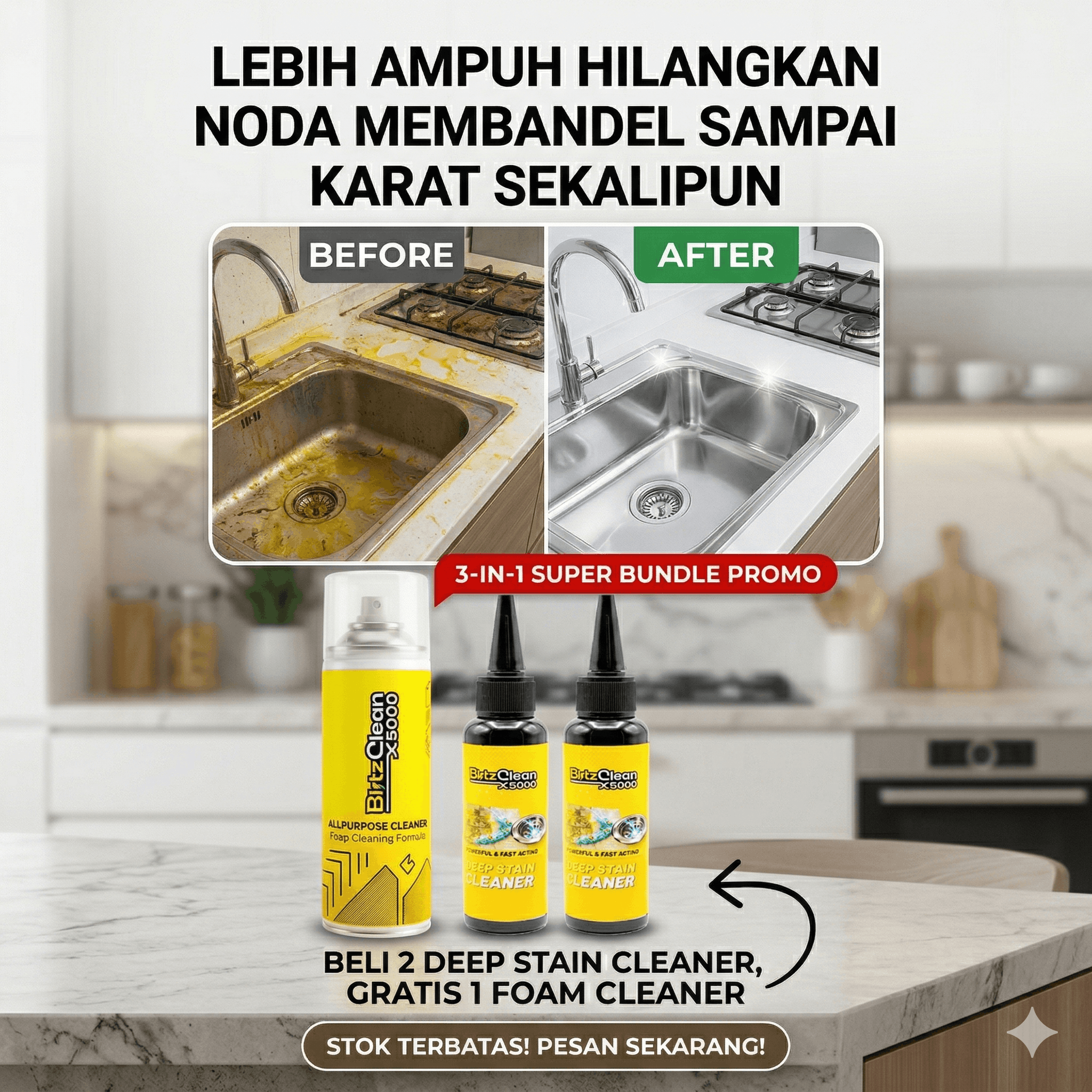 DEEP BLITZ CLEAN™​ X 5000 Cleaner Germany Technology logo