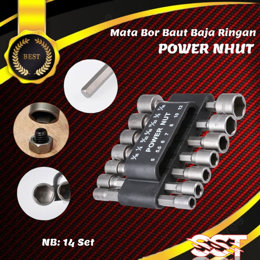 Power Nut Driver 14Pcs Set💰 logo