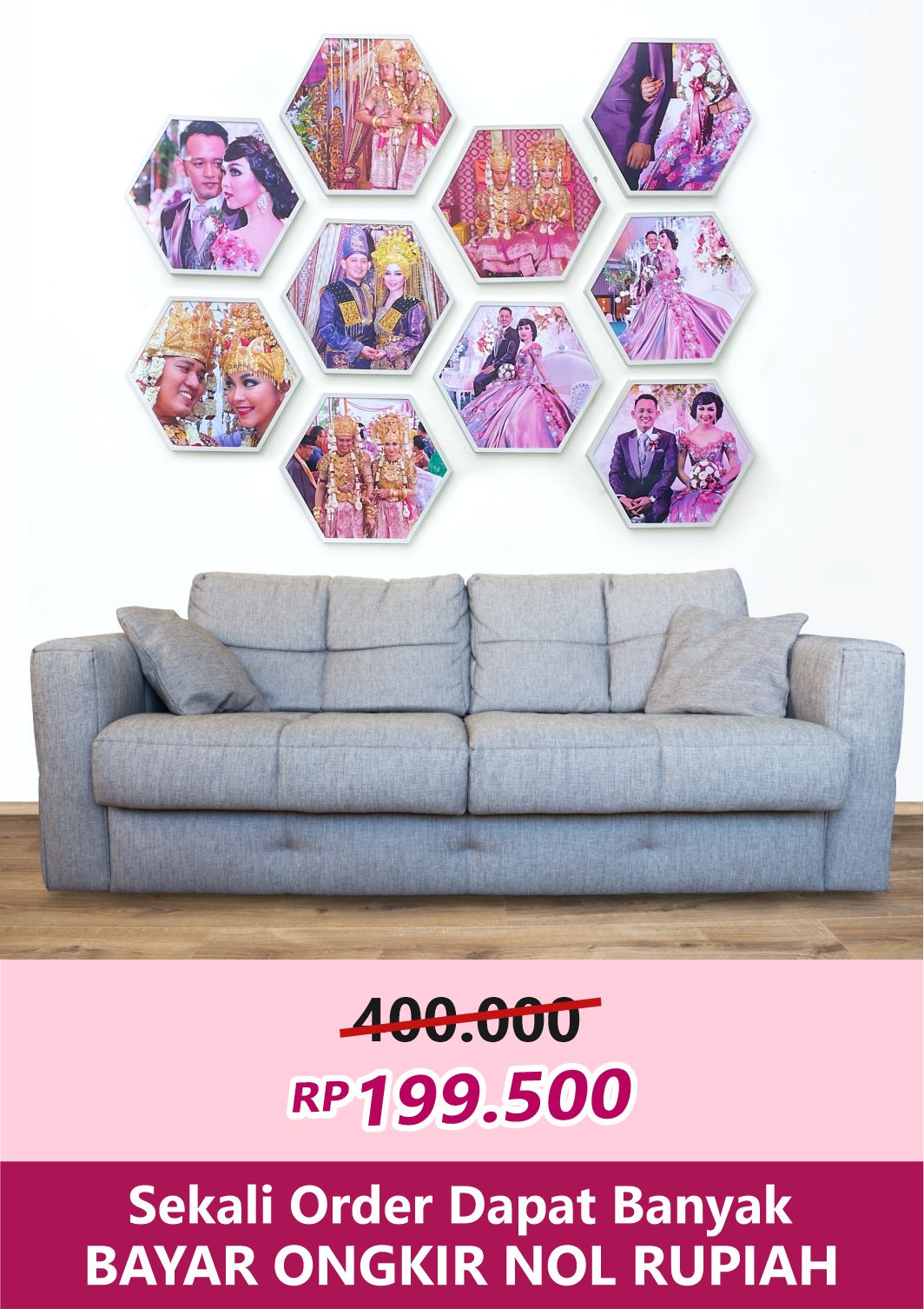 Dapat 6 Bingkai Hexa Fiber (maken2) logo