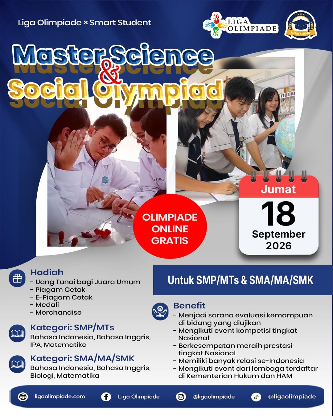 MASTER SCIENCE & SOCIAL OLYMPIAD  2026 logo