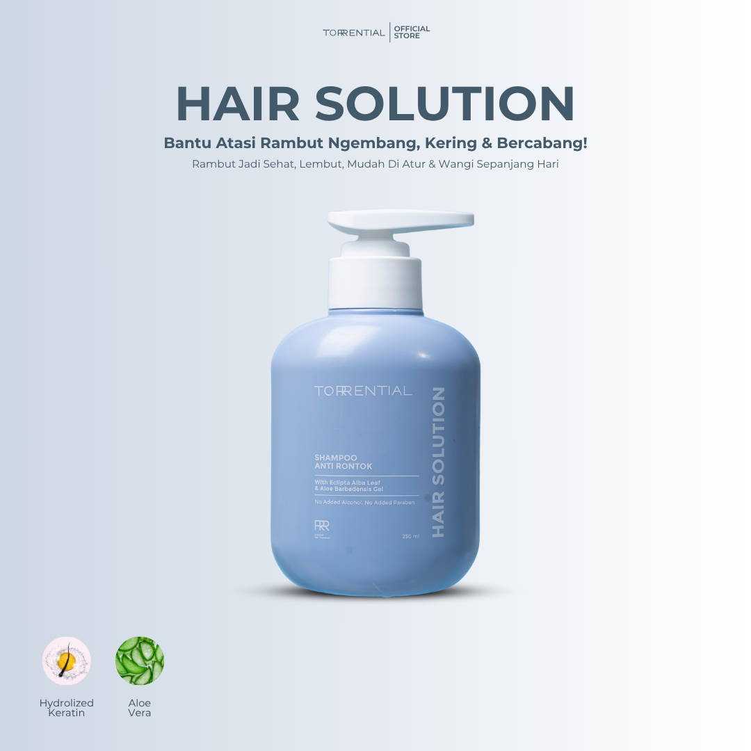 Torrential Shampoo Anti Rontok, Botak & Condimask - TTA