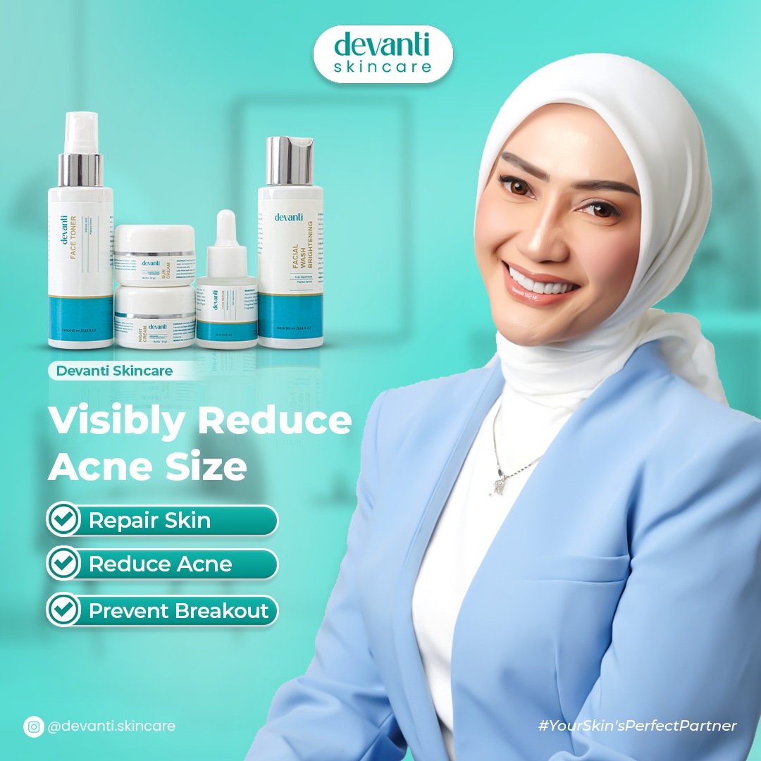 Devanti Promo Hemat | Penghilang Ampuh Flek Hitam Jerawat & Bekasnya (Paket Isi 5 Pcs) + Bonus Pouch logo