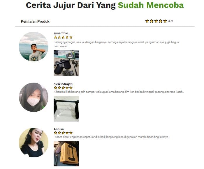 Penyangga Kepala Mobil ✨