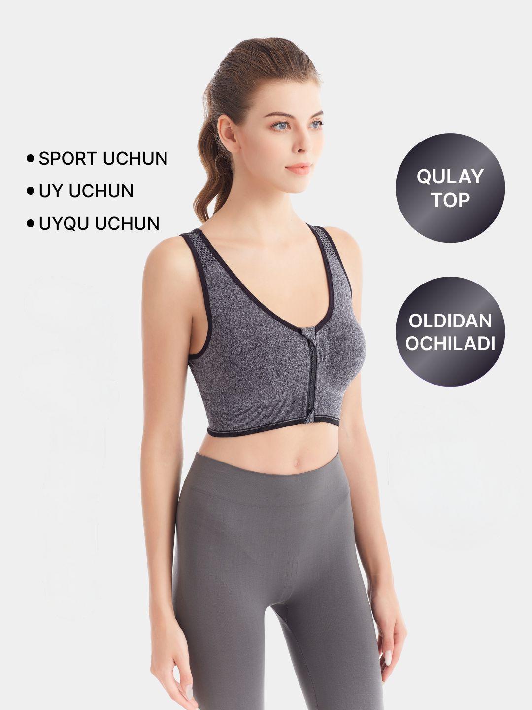 Sport Bra Resleting Depan