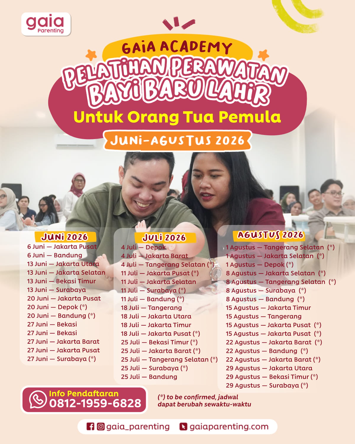 Gaia Academy: Pelatihan Perawatan Bayi Baru Lahir Untuk Orang Tua Pemula logo