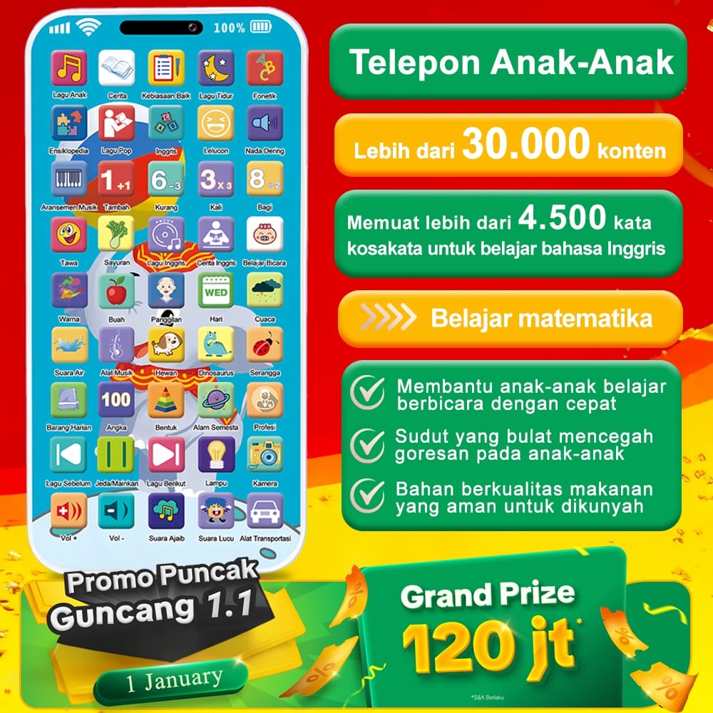 PROMO Mainan HP Edukatif Anak BK logo