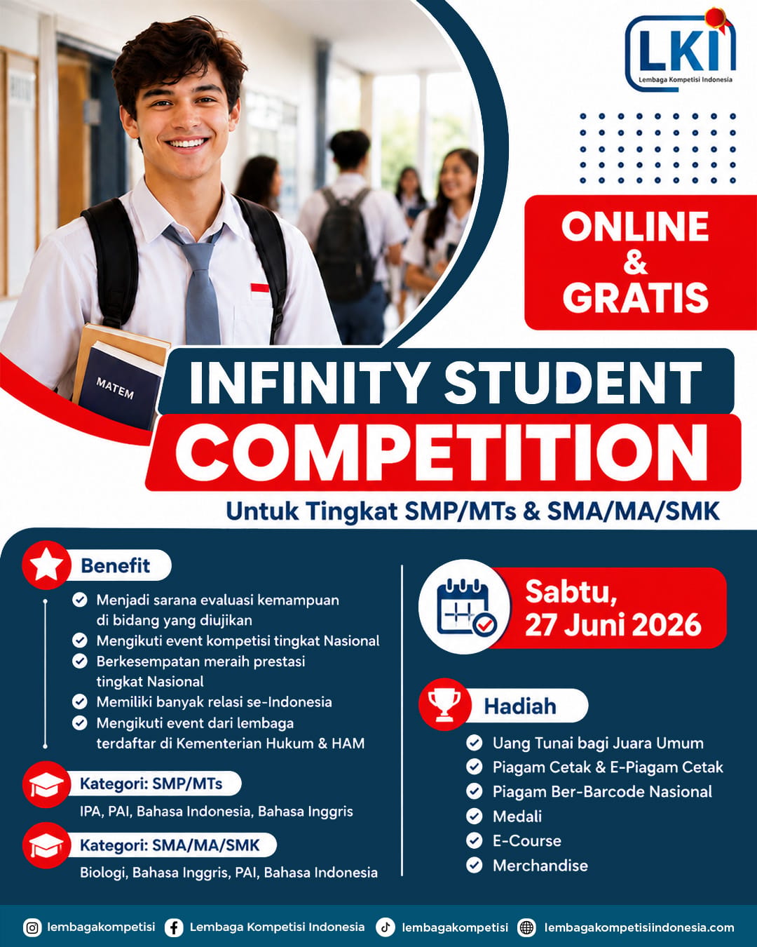 INFINITY STUDENT COMPETITION- LKI  2026 logo