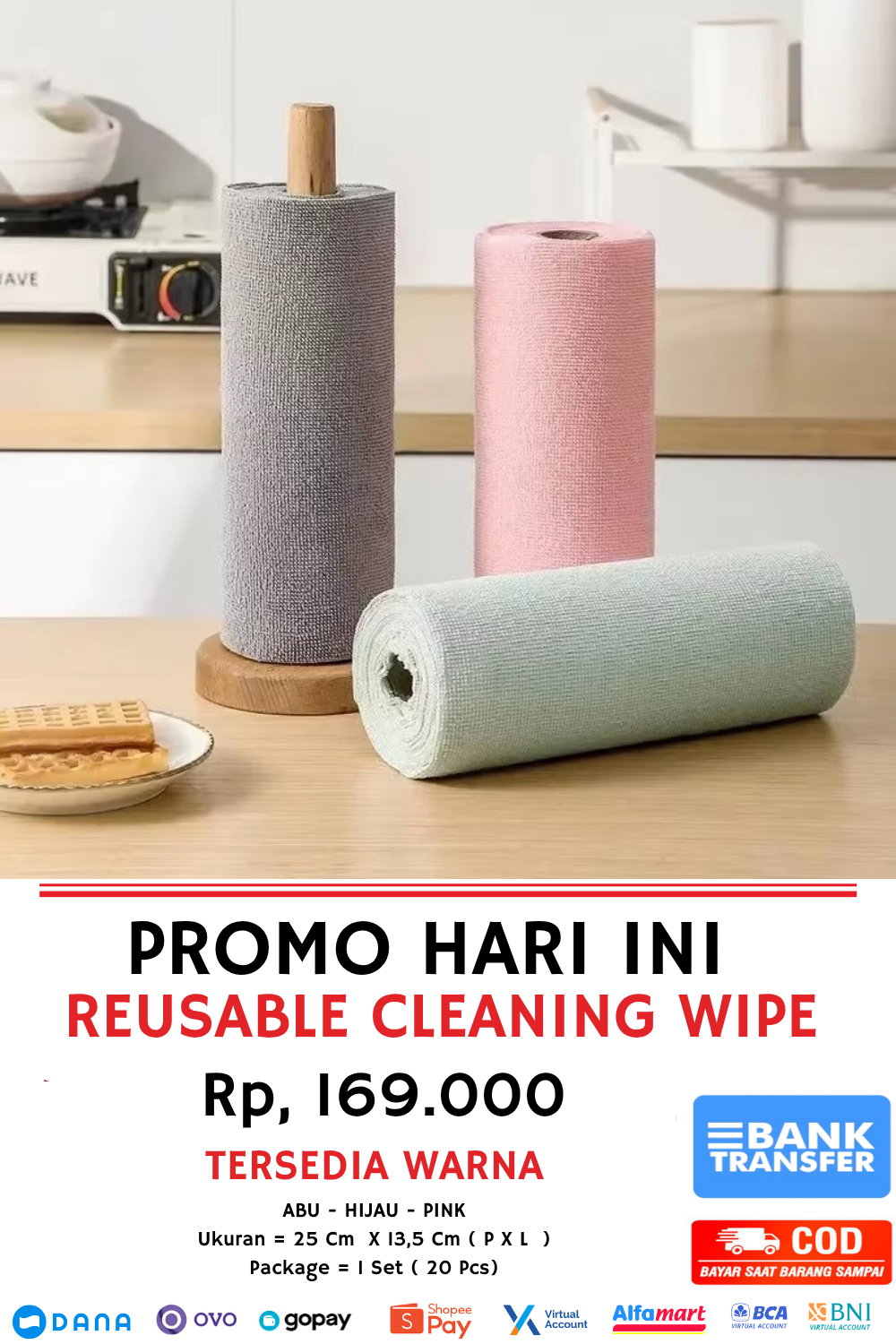 Reusable Cleaning Wipe