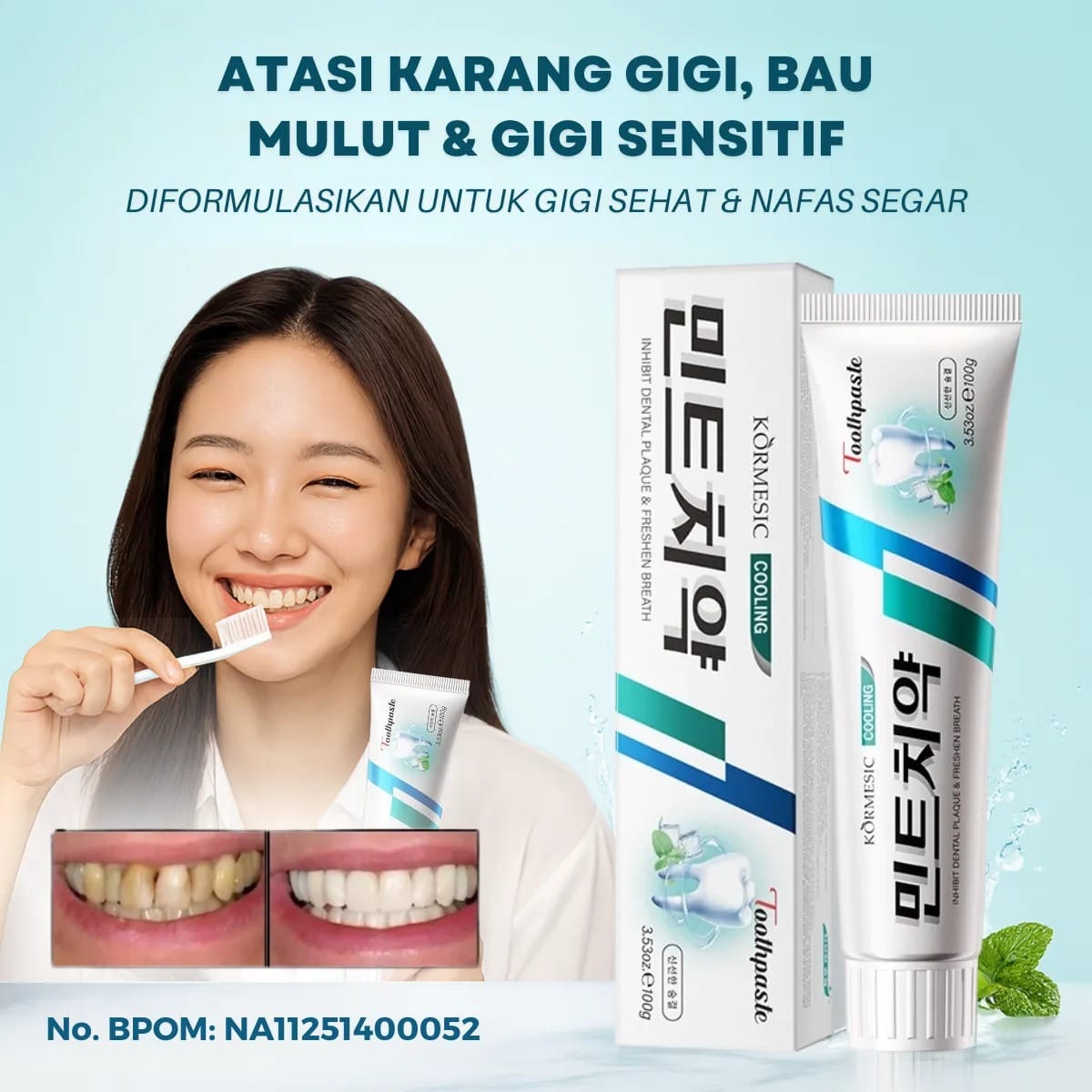 Slimora Blue Toothpaste BPOM BL77-949 logo