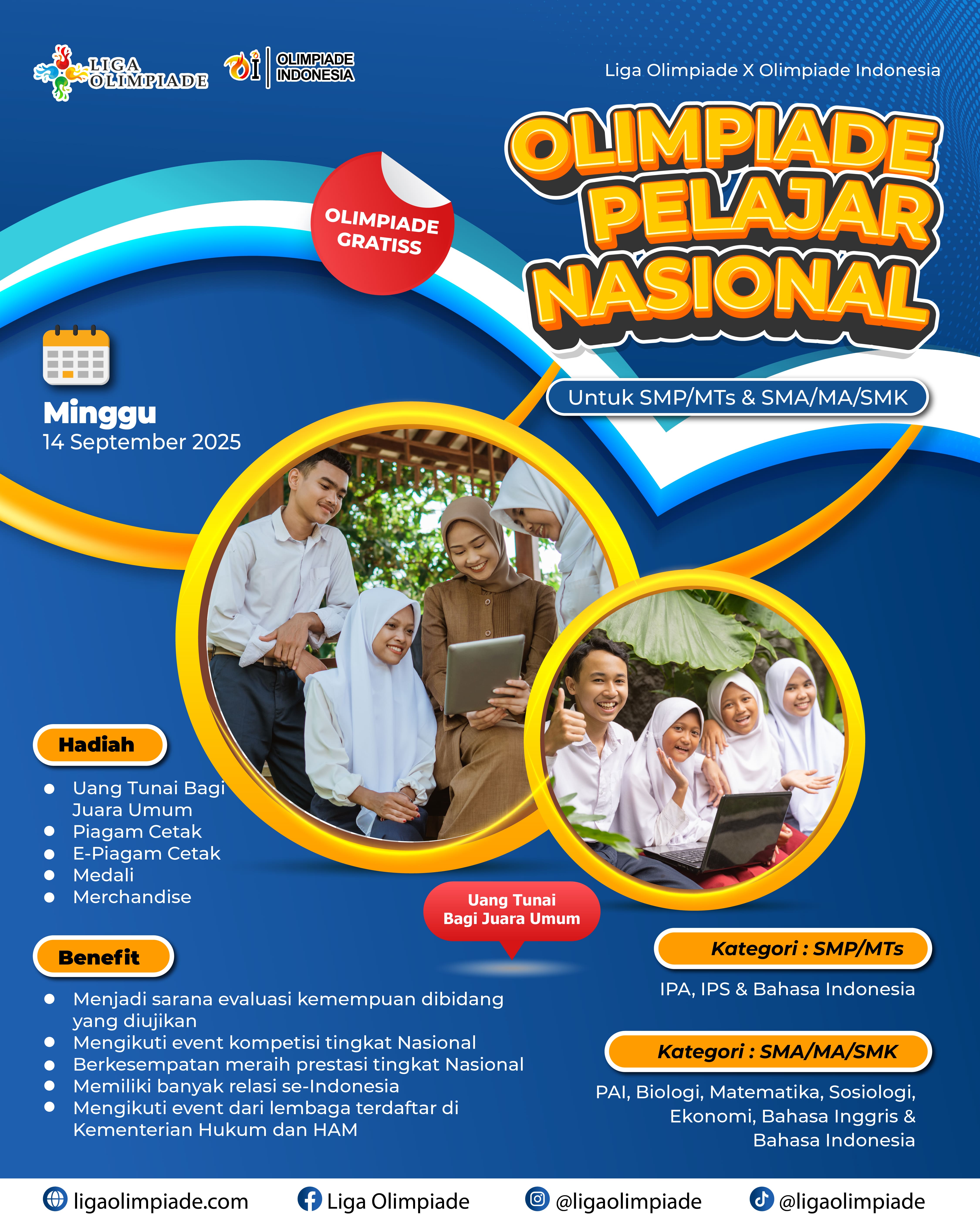 OLIMPIADE PELAJAR NASIONAL 2025 logo