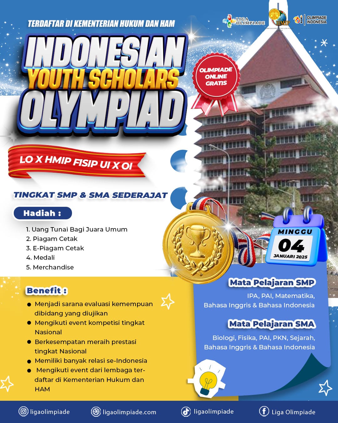 INDONESIAN YOUTH SCHOLARS OLYMPIAD 2025 logo