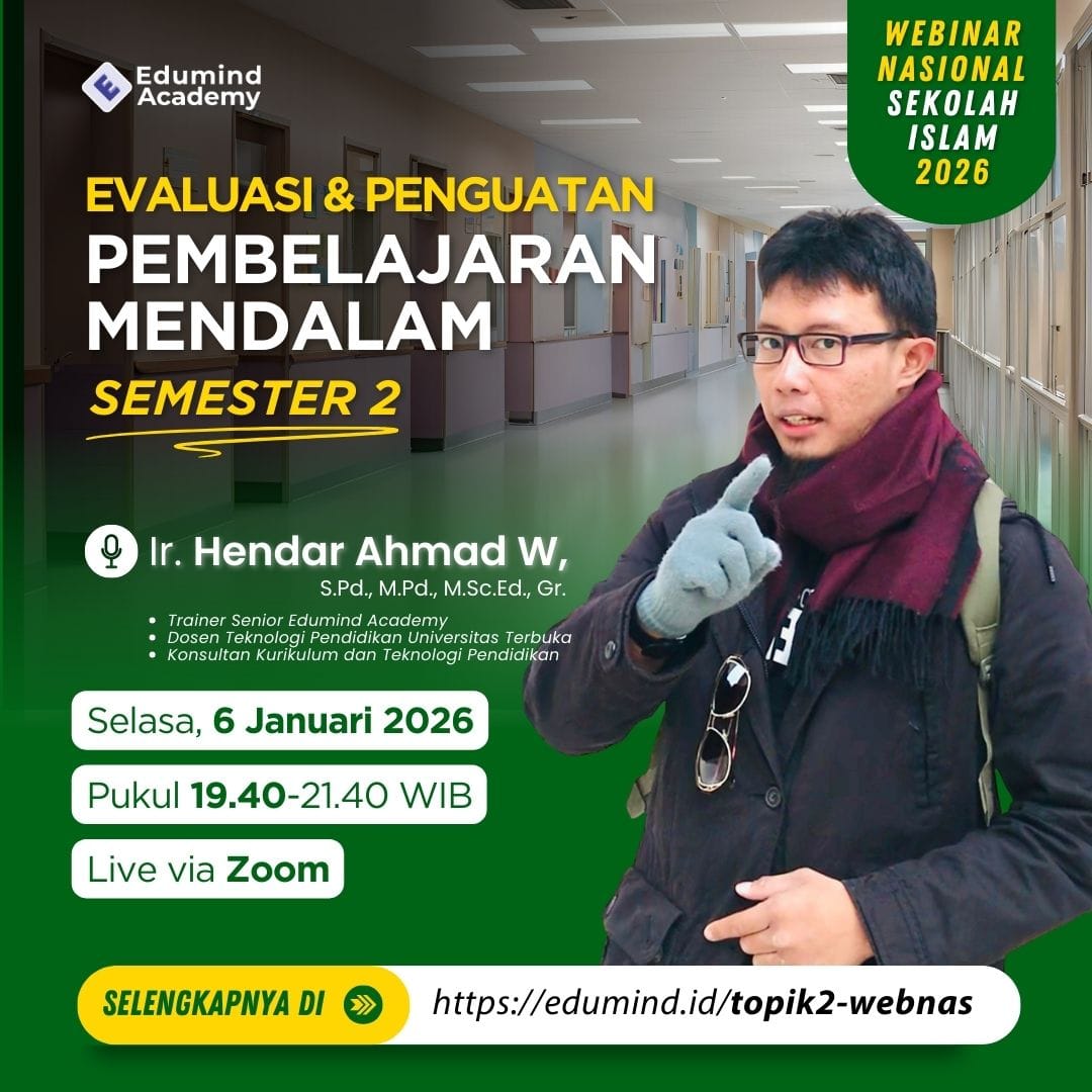 Topik 2 Webinar Nasional "Evaluasi & Penguatan Pembelajaran Mendalam Semester 2" - [a] logo
