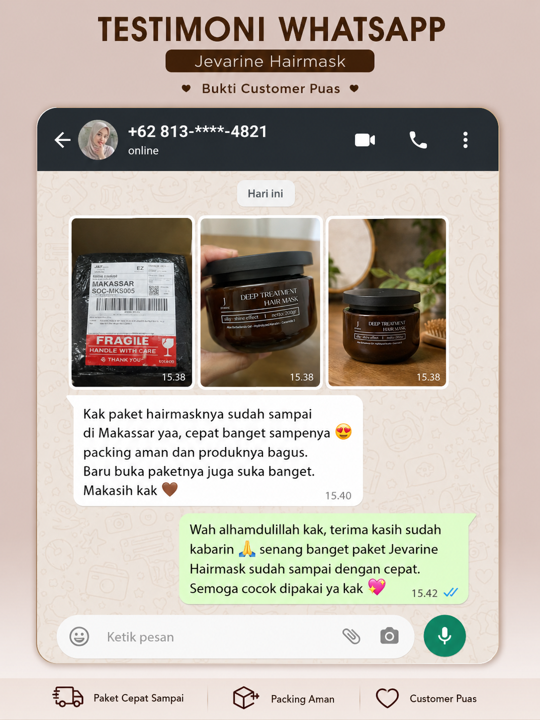 Testimoni Jevarine