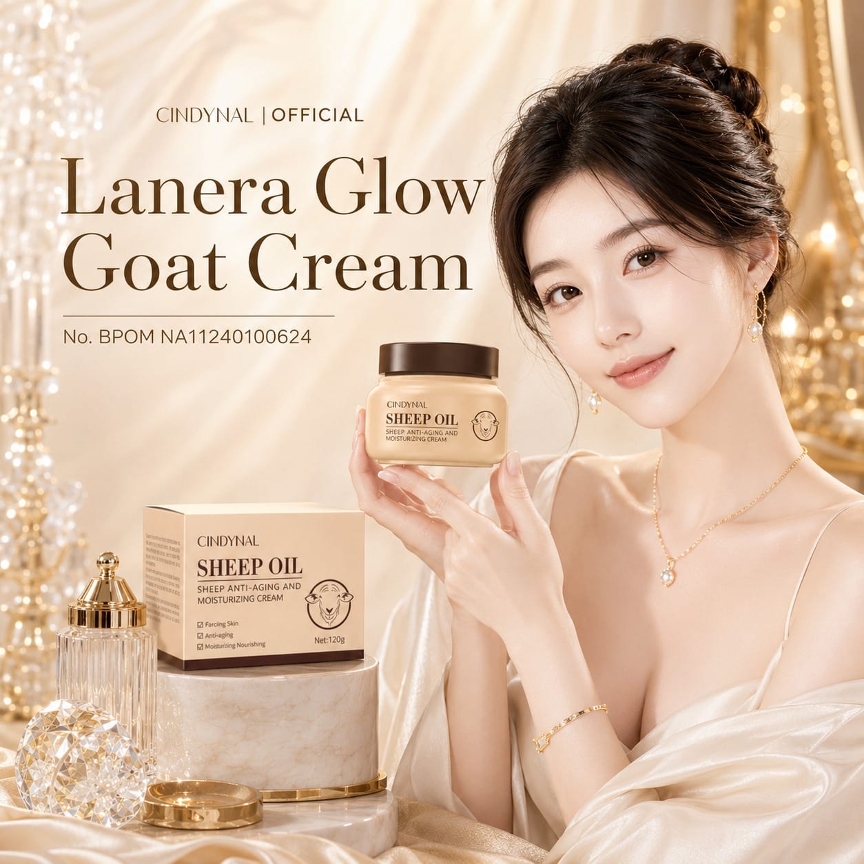 Lanera Glow Goat Cream BPOM HR77-1116 Baru