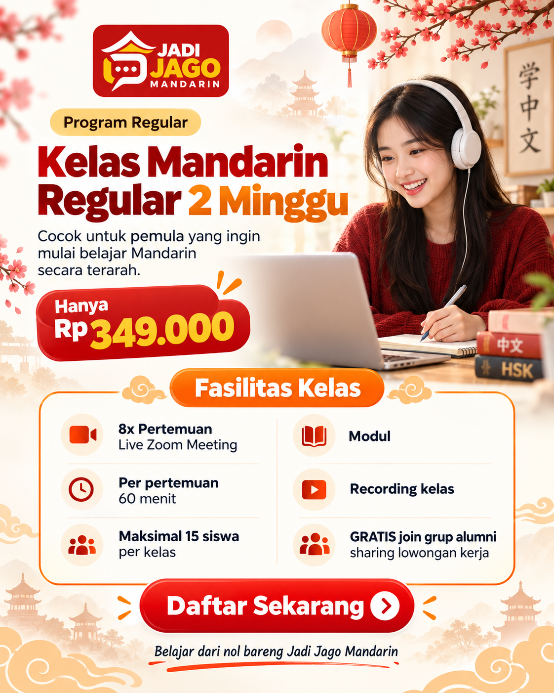 (Jadi Jago Mandarin) Mandarin Online Regular 2 Minggu logo