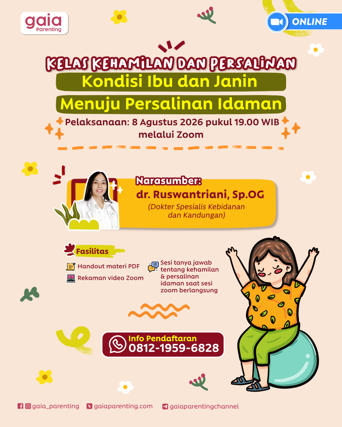 Kelas Kondisi Ibu dan Janin Menuju Persalinan Idaman logo