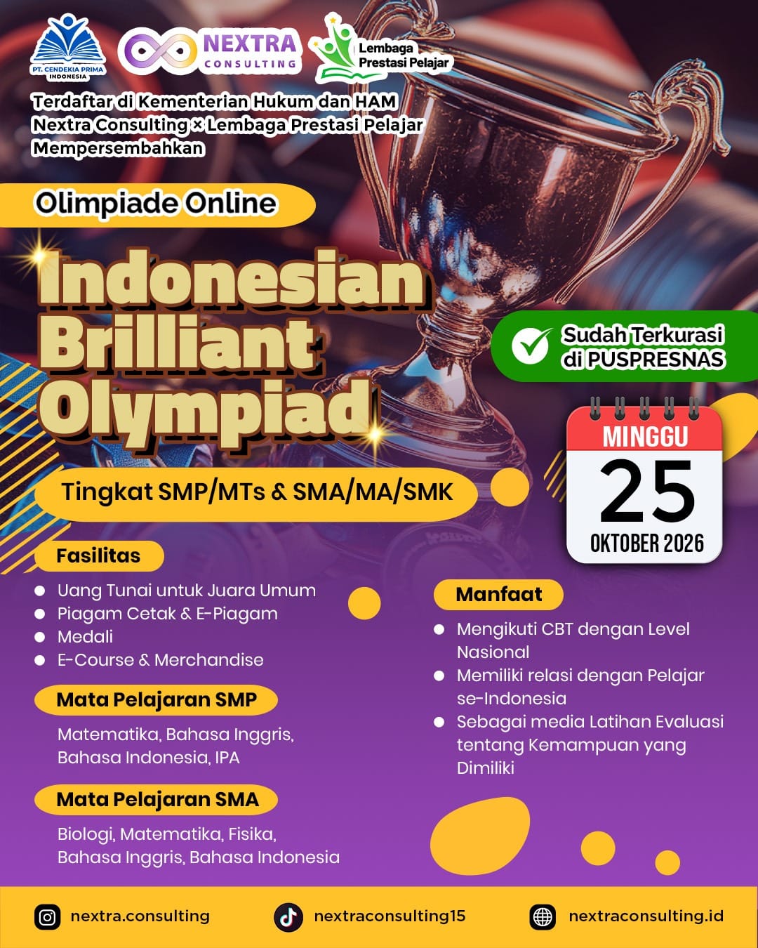 INDONESIAN BRILLIANT OLYMPIAD logo